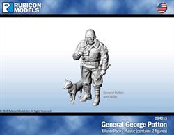 General George Patton with his dog, Willie.Comes with 25mm lip base.No of Parts: 7 pieces / 1 plastic sprue