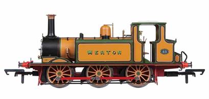 Hornby Centenary CollectionHornbys' new and highly detailed model of the LB&amp;SCR A1X class 'Terrier' 0-6-0 tank locomotive finished in the striking Stroudley fully lined golden ochre livery as LB&amp;SCR 43 Merton, marking the location of the Tri-ang factory.