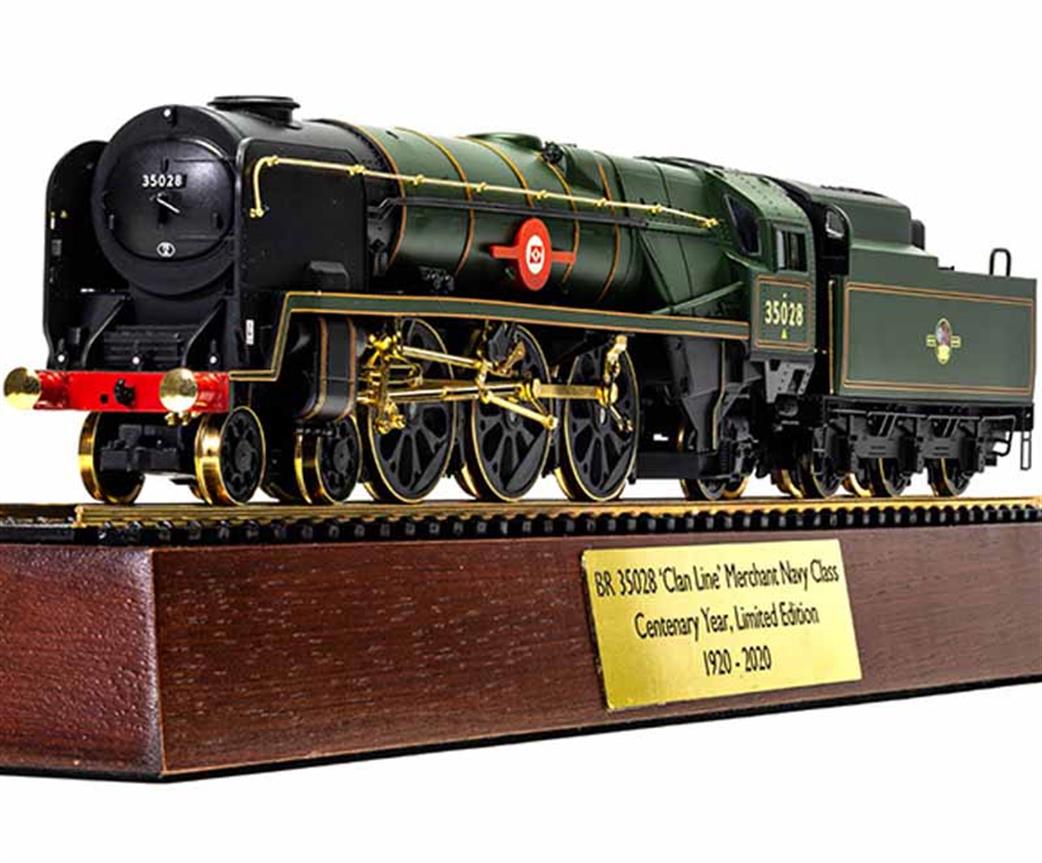 Hornby OO R3824 BR 35028 Clan Line Centenary Year Gold Plated Limited Edition