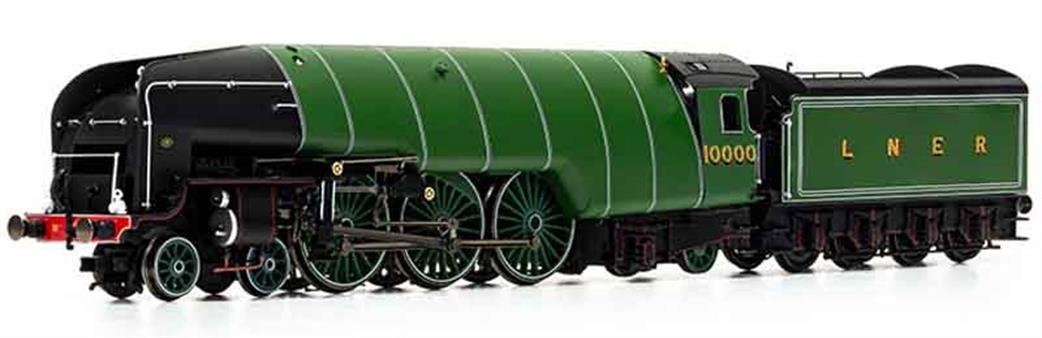 Hornby OO R3842 LNER 10000 Experimental Class W1 4-6-4 Hush Hush Original Boiler LNER Apple Green
