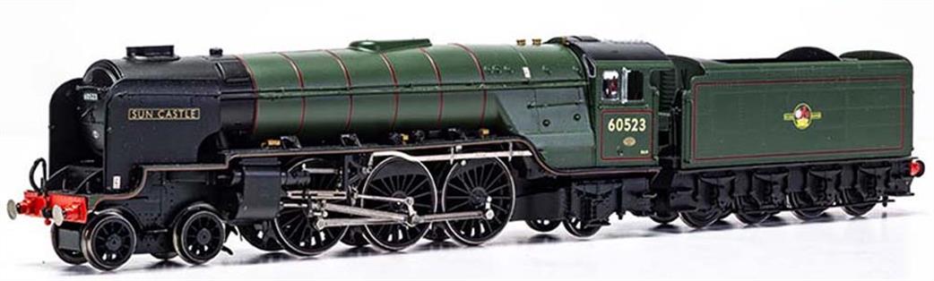 Hornby OO R3835 BR 60523 Sun Castle Thompson Class A2/3 4-6-2 Pacific Lined Green Late Crest