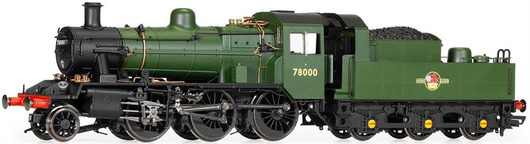 Hornby R3839 BR 78000 Standard Class 2MT 2-6-0 Plain Green Late Crest OO