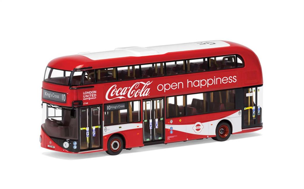 Corgi 1/76 OM46623 New Routemaster London United Coca Cola Kings Cross