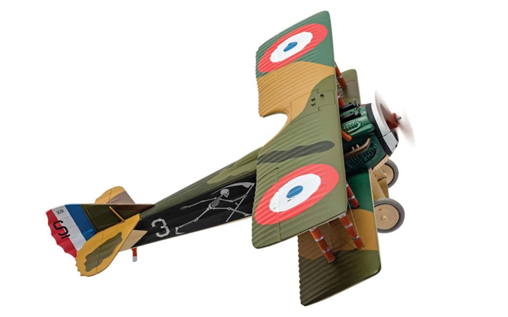 Corgi 1/48 AA37909 Spad XIII White 3 Pierre Marinovitch Escadrille Spa 94 The Reapers