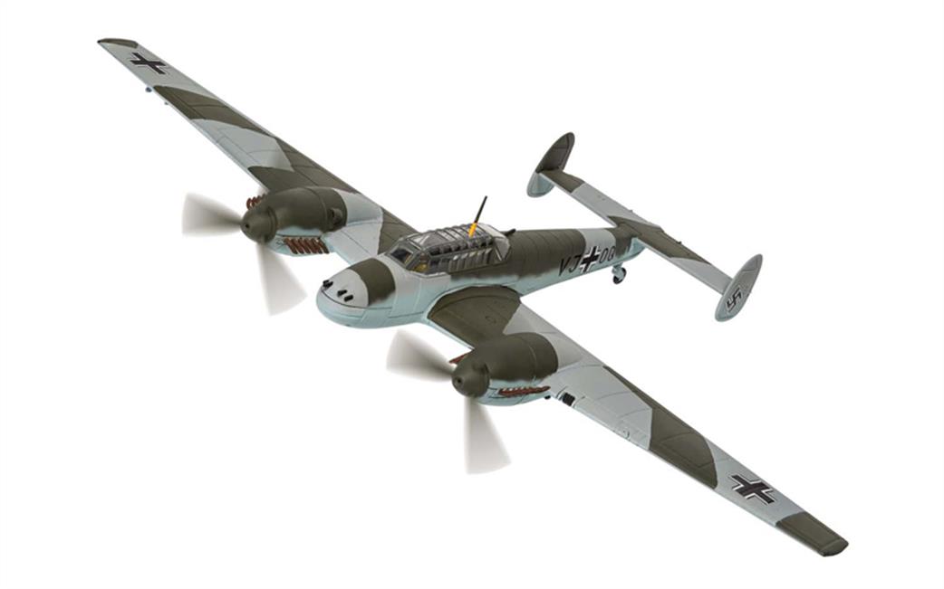 Corgi AA38509 Messerschmitt Bf110D VJ+OQ Rudolf Hess Eaglesham Scotland 10th May 1941 1/72