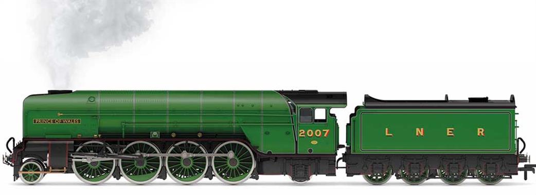 Hornby OO R3983SS LNER 2007 Prince of Wales New Build Gresley P2 Class 2-8-2 LNER Apple Green With Steam Generator
