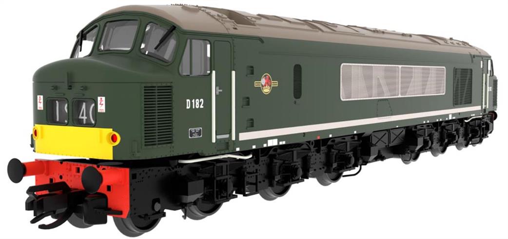Rapido Trains TT:120 823202 Class 46 D182 BR Green With Small Yellow Panels