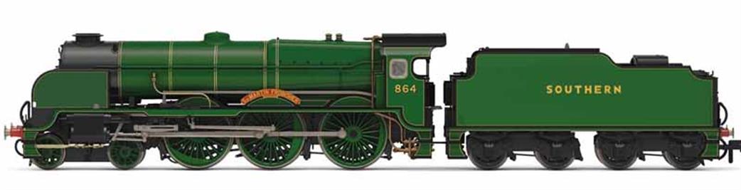 Hornby R3862 SR 864 Sir Martin Frobisher Lord Nelson Class 4-6-0 Malachite Green OO