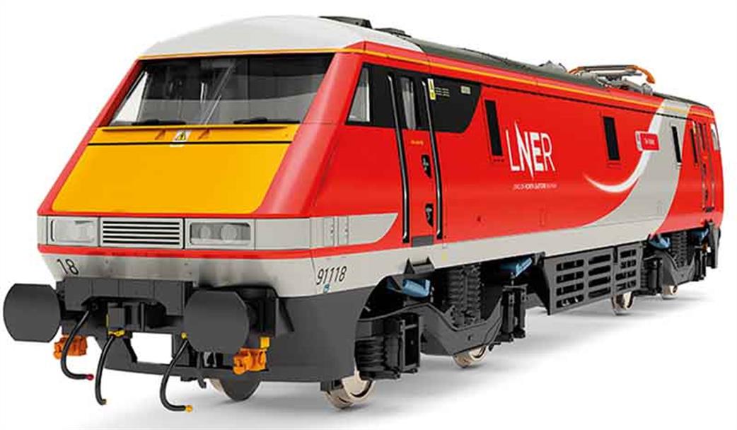 Hornby OO R3891 LNER 91118 The Fusiliers Class 91 Bo-Bo Electric Locomotive LNER Livery