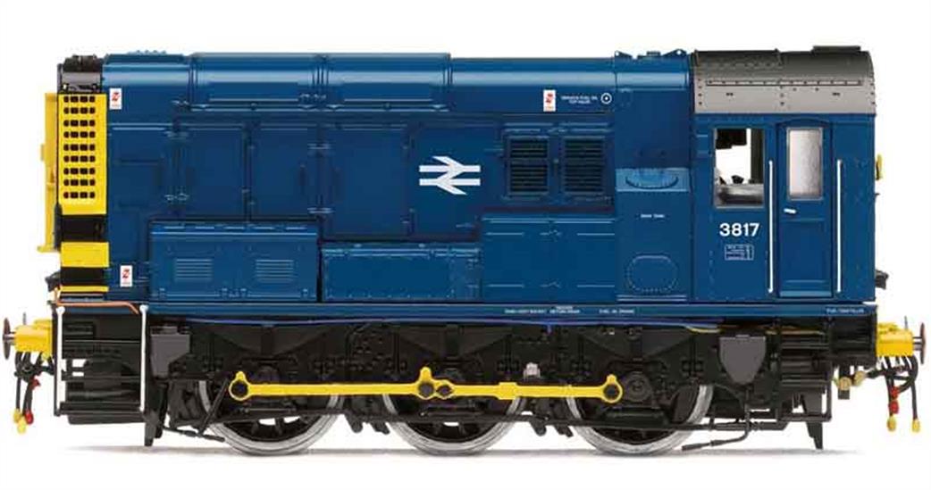 Hornby OO R3898TTS BR 3817 Class 08 0-6-0 Shunter Blue Livery fitted with DCC TTS Decoder