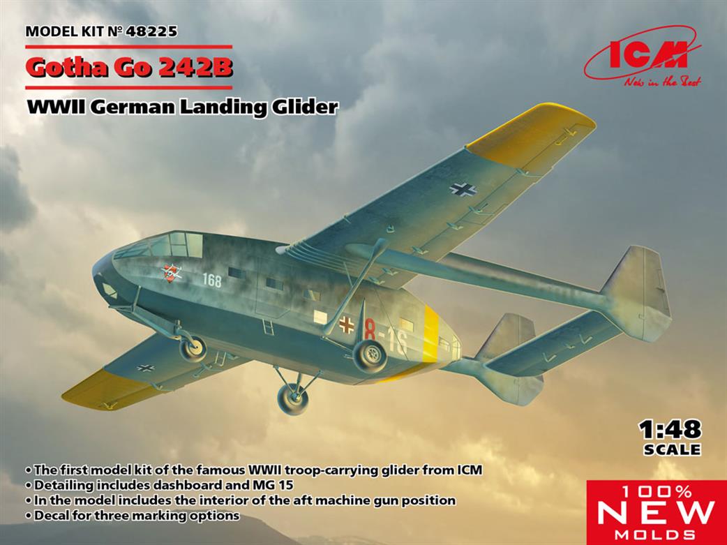ICM 1/48 48225 Gotha Go-242B Ww2 German Landing Glider Kit