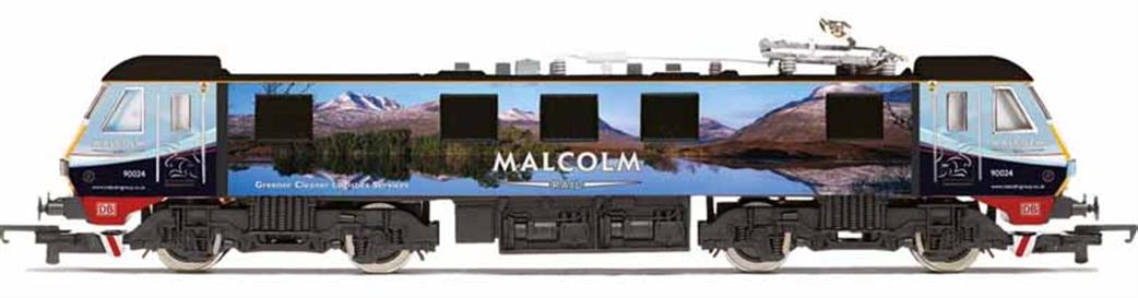 Hornby OO R3924 DB Cargo 90024 Class 90 Electric Locomotive Malcolm Rail Scottish Vista Livery