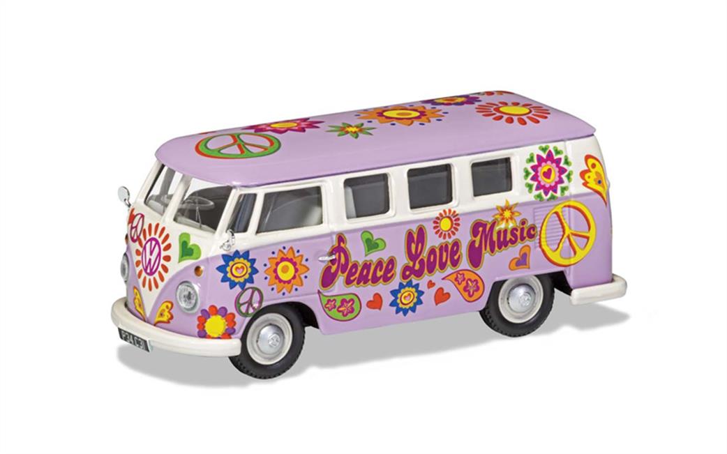 Corgi 1/43 CC02730 Volkswagon Campervan Peace Love and Music Model