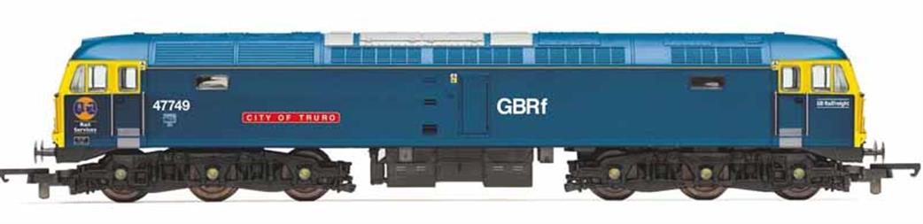Hornby OO R3907 Railroad GBRf 47749 City of Truro Class 47/7 Co-Co BR Blue