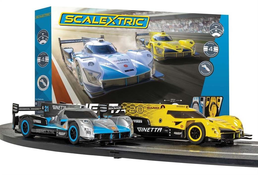 Scalextric C1412M Ginetta Racers Slot Car Set 1/32