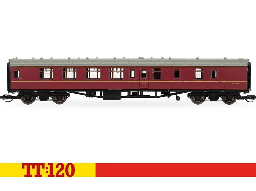Detailed model of Virgin Trains Mk2F BSO brake standard class open coach 9539 in Virgin red livery