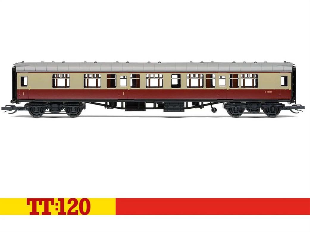 Hornby TT:120 TT4005 BR Mk1 CK Composite Corridor Coach E15058 Crimson & Cream