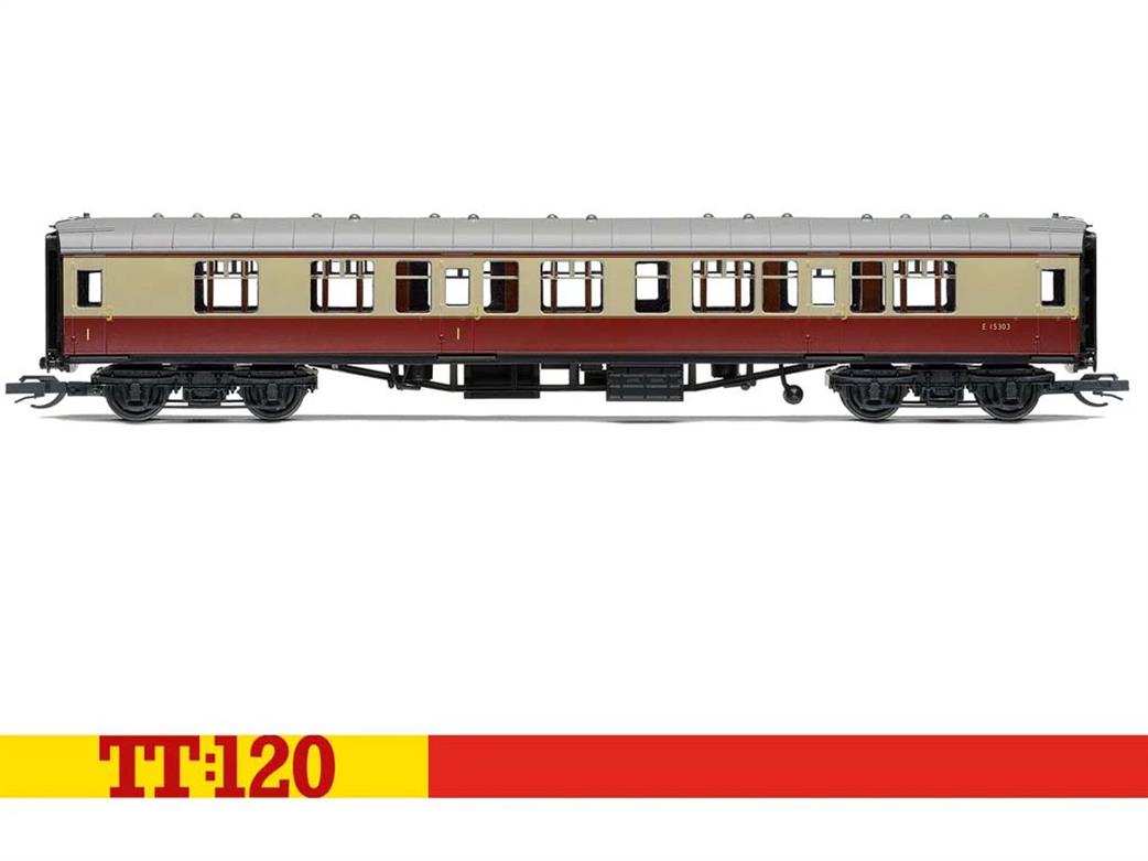Hornby TT:120 TT4005A BR Mk1 CK Composite Corridor Coach E15303 Crimson & Cream