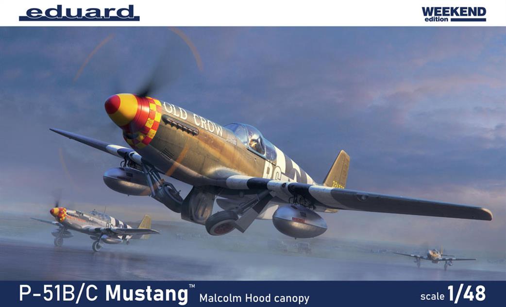 Eduard 1/48 84214 P-51B/C Mustang Malcolm Hood canopy Weekend Kit