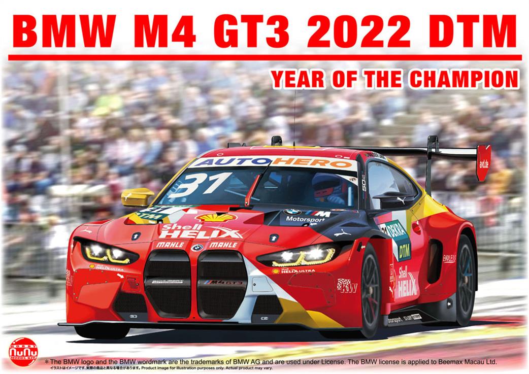 Nunu Models 1/24 24045 BMW M4 GT3 2022 DTM Year of the Champion Car Kit