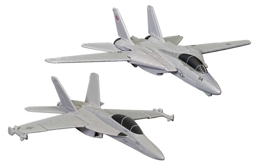 Corgi  CS90682 F14 Tomcat Maverick/Goose Top Gun 1986 & F/A18 Hornet Rooster Top Gun Maverick 2020