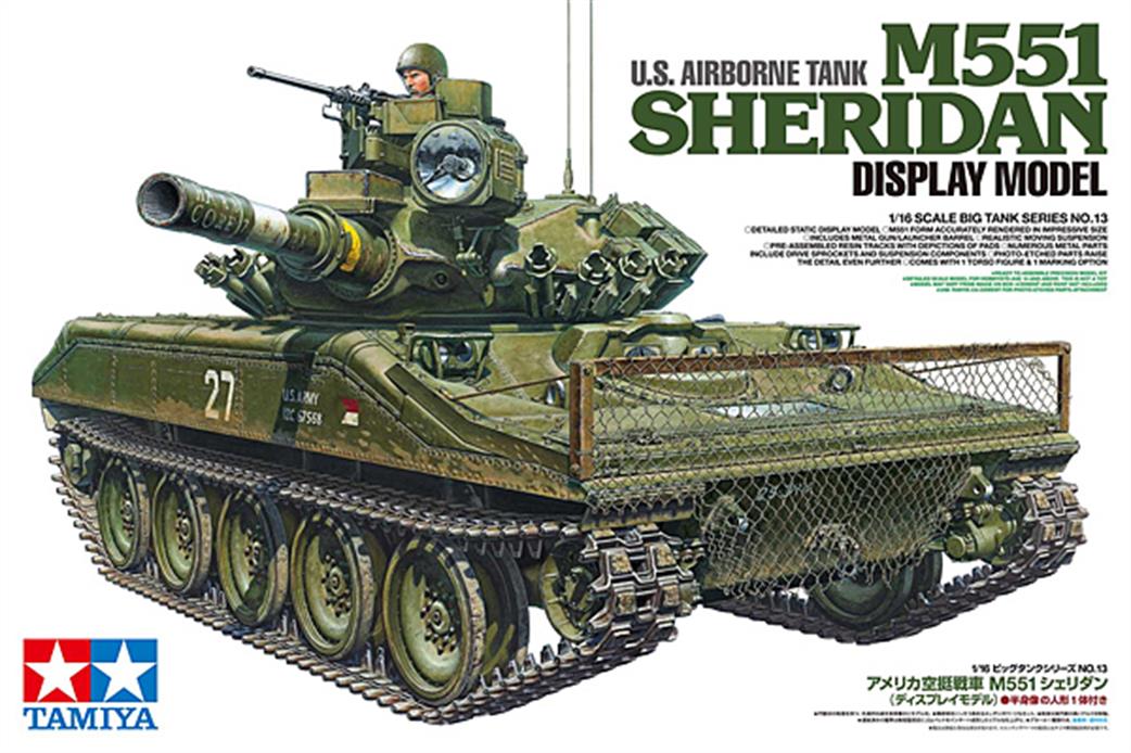 Tamiya 36213 US Airborne M551 Sheridan Tank Kit 1/16