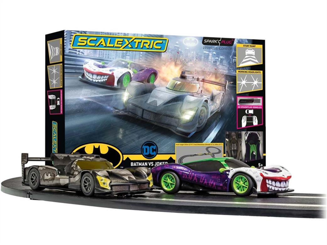 Scalextric 1/32 C1415 Spark Plug Batman vs Joker Race Set