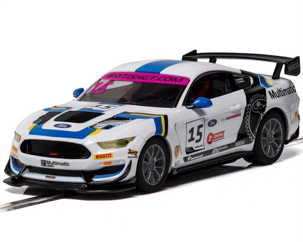 Scalextric C4173 Ford Mustang GT4 British GT 2019 Multimatic Motorsports Slot Car 1/32