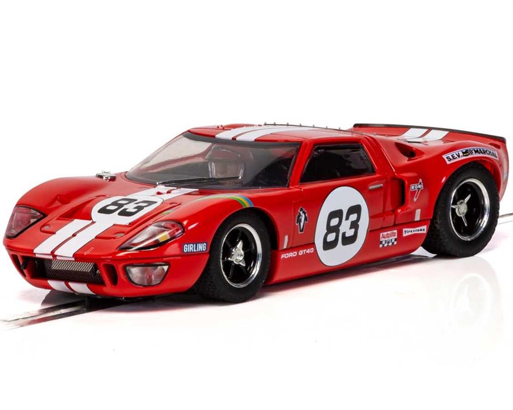 Scalextric 1/32 C4152 Ford GT40 Red No.83 Slot Car