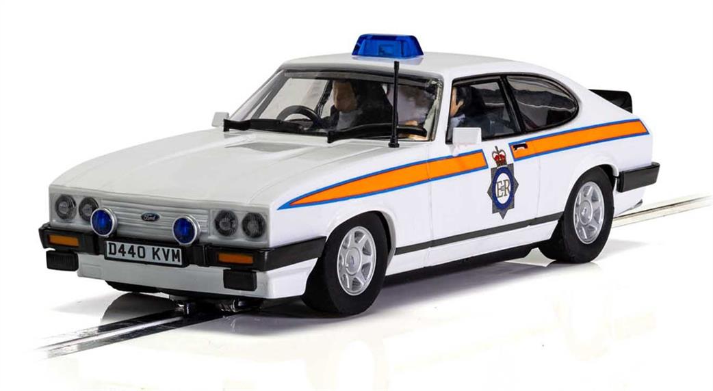 Scalextric 1/32 C4153 Ford Capri Mk3 Greater Manchester Police Slot Car