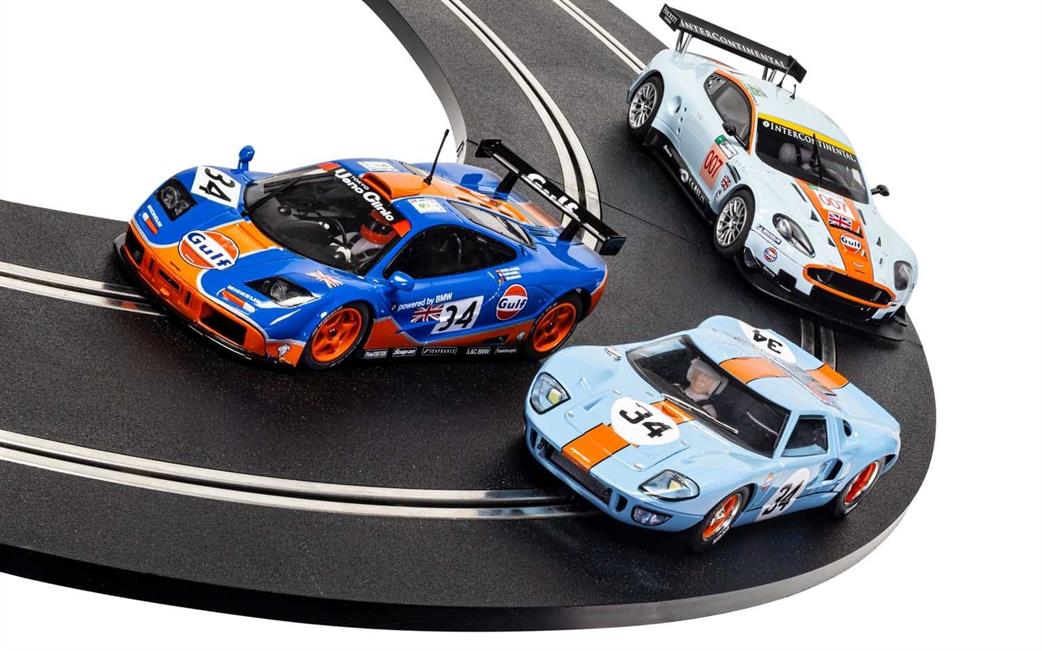 Scalextric 1/32 C4109A ROFGO Collection Gulf Triple Pack Slot Car
