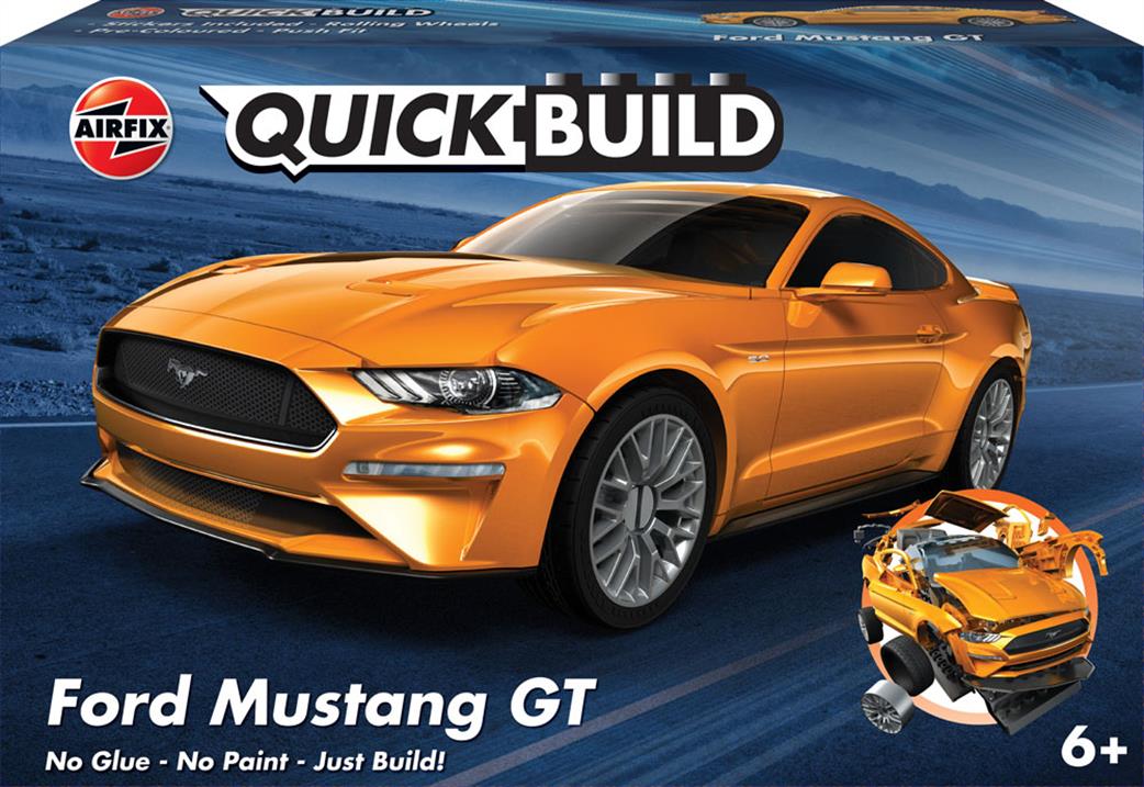 Airfix  J6036 Quickbuild Ford Mustang GT Clip together Block Model