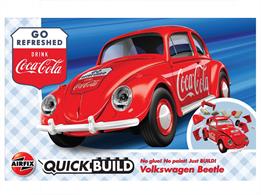 Airfix J6048 Quickbuild Coca-Cola VW Beetle Van Clip together Block ModelNumber of Parts 36   Length 183mm   Width 74mm