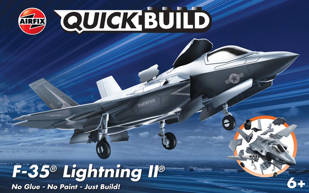 Airfix J6040 Quickbuild F-35B lightning II Clip together Block Model