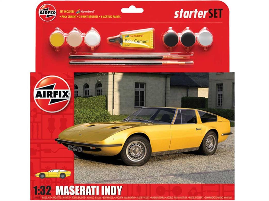 Airfix 1/32 A55309 Maserati Indy Large Starter Gift Set
