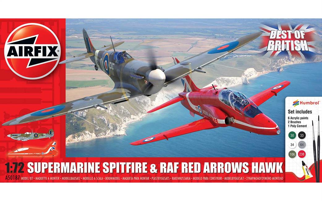 Airfix 1/72 A50187 Best of British Spitfire and Hawk Gift Set