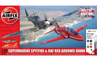 Airfix A50187 1/72nd Best of British Spitfire and Hawk Gift Set