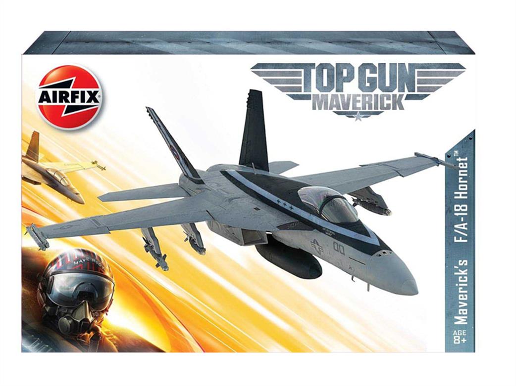 Airfix A00504 Top Gun Maverick's F-18 Hornet Aircraft Kit 1/72