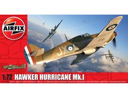 Airfix A01010A 1/72nd Hawker Hurricane Mk1 WW2 Fighter Aircraft KitNumber of Parts 51  Length 133mm  Width 171mm