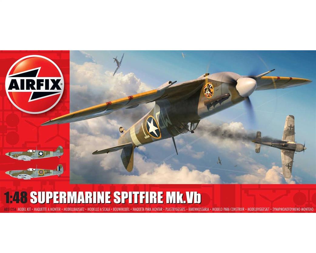 Airfix 1/48 A05125A Supermarine Spitfire Mk.VB WW2 Fighter Aircraft Kit
