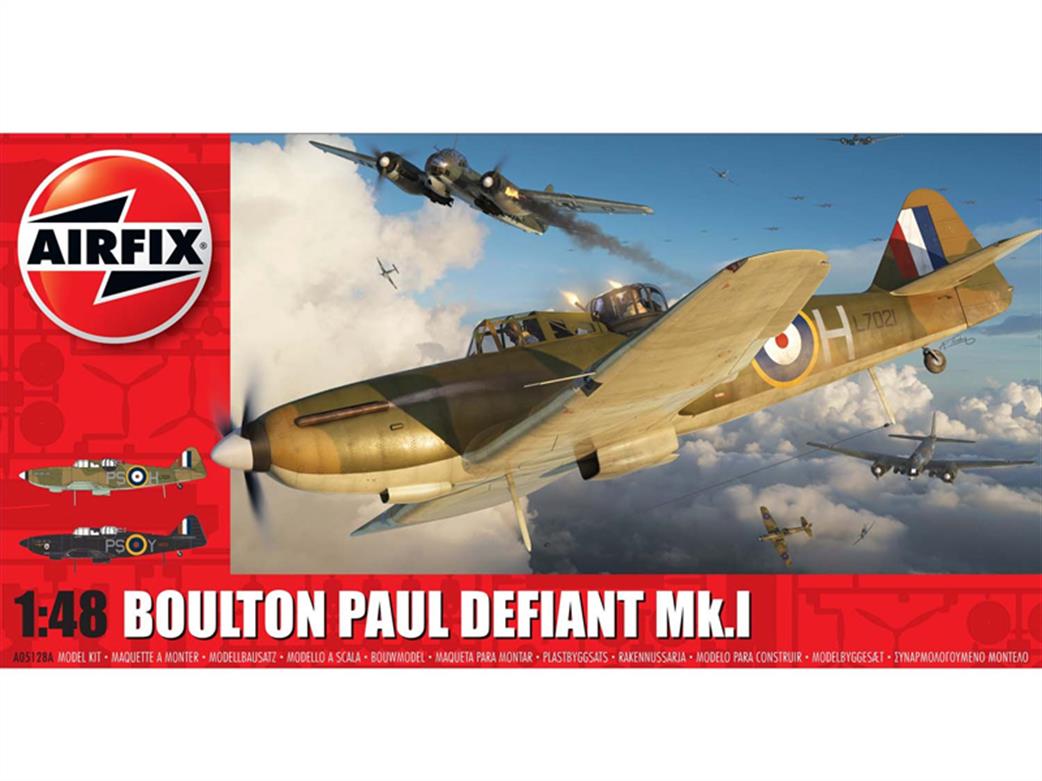 Airfix 1/48 A05128A Boulton Paul Defiant Mk.1 WW2 Fighter Aircraft Kit