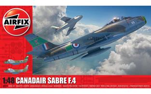 Airfix A08109 1/48th Canadair Sabre F.4 Aircraft KitNumber of Parts     Length 229mm    Width 229mm 