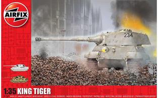 Airfix A1369 1/35th King Tiger Tank KitNumber of parts   Length 211mm   Width 107mm
