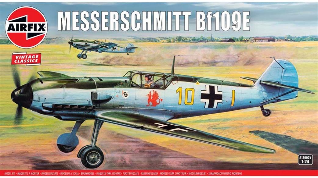 Airfix 1/24 A12002V Messerschmitt Bf109E WW2 Fighter Aircraft Kit