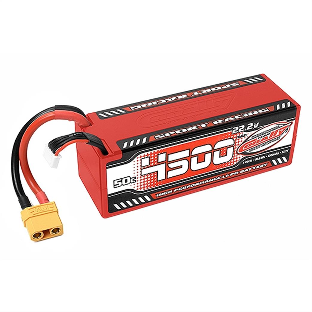 Corally  C-49431 6 Cell 22.2v Hard Case Lipo 4500Mah 50C Rated XT90 Connector