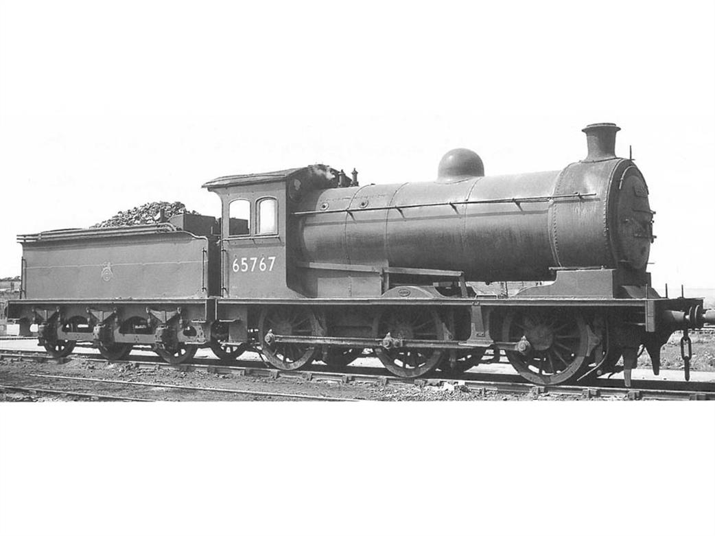 Oxford Rail OO OR76J26002XS BR 65767 Class J26 0-6-0 Goods Engine Black Early Emblem DCC & Sound
