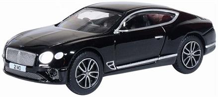 Oxford Diecast 76BCGT003 1/76th Bentley Continental GT Sport Onyx Black