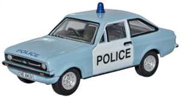 Oxford Diecast 76ESC004 1/76th Ford Escort Mk2 Police