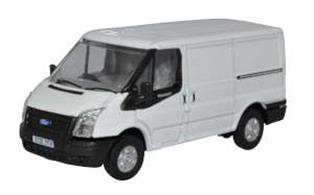 Oxford Diecast 76FT036 1/76th Ford Transit MK5 SWB Low Roof Frozen White