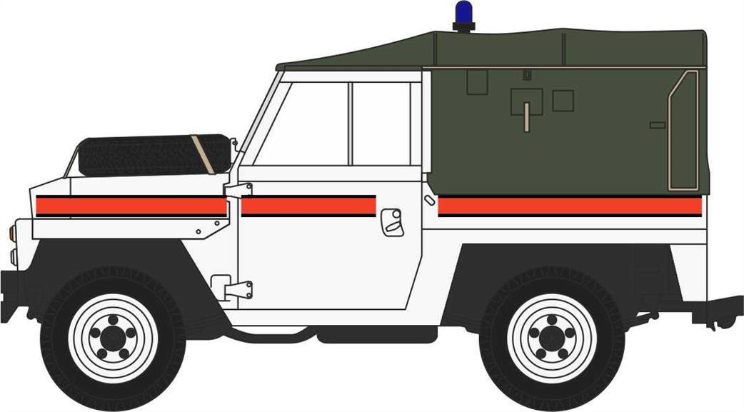 Oxford Diecast 1/76 76LRL010 Land Rover Lightweight RAF Police Akrotiri